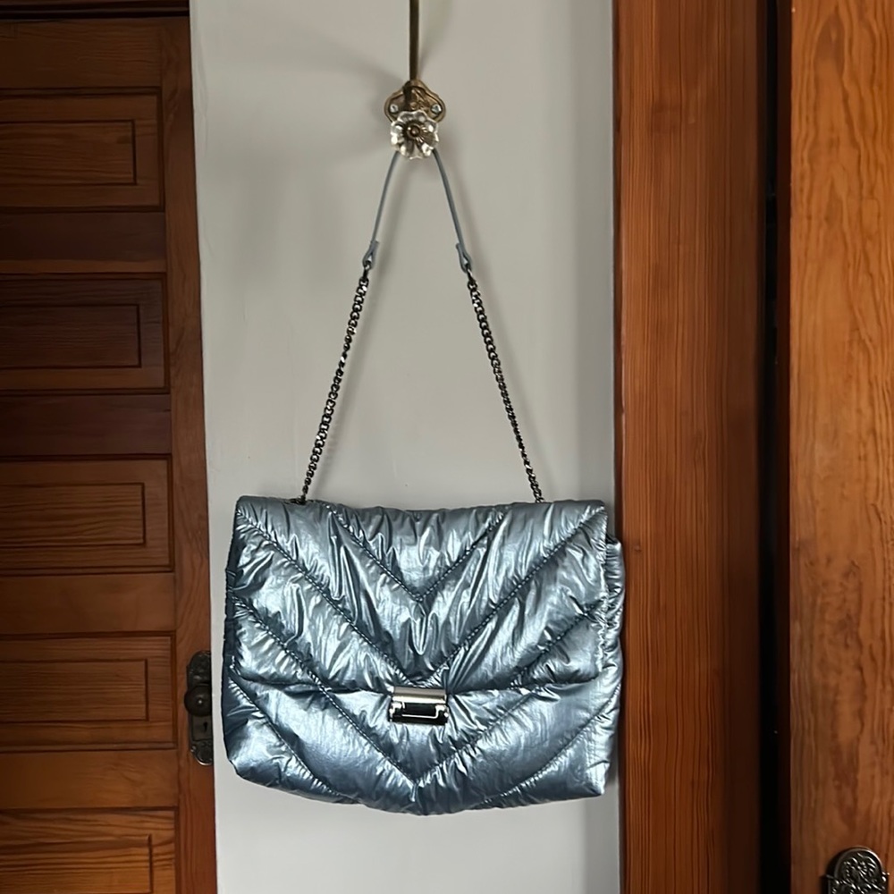 Zara Quilted Maxi Crossbody Bag